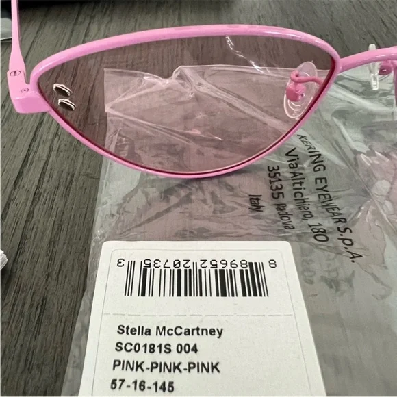 STELLA MCCARTNEY Pink Cat Eye Ladies Sunglasses - Picture 6 of 8